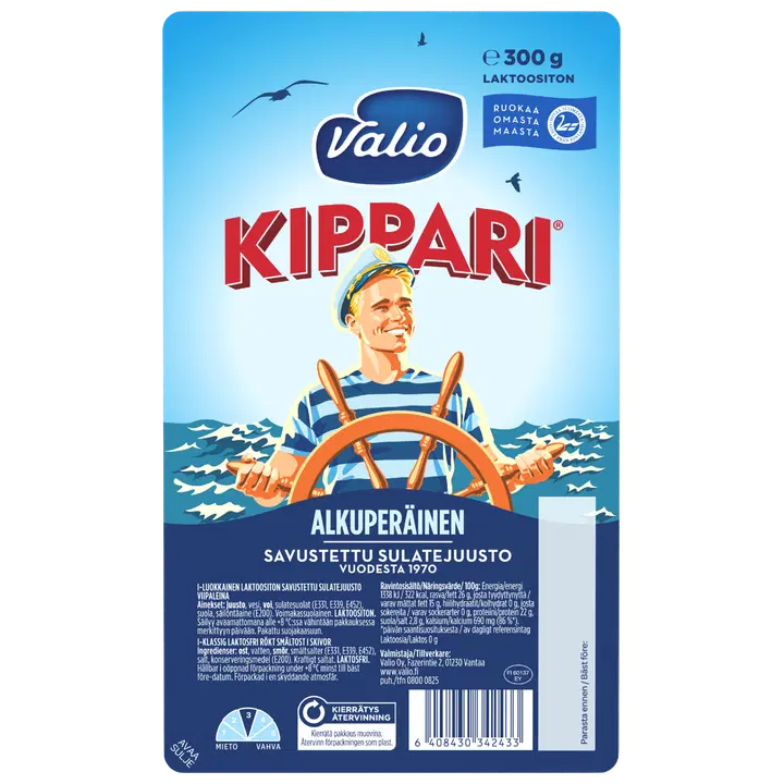 Valio Kippari® sulatejuustoviipale laktoositon e300 g