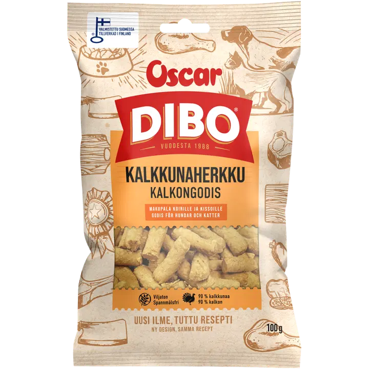 DIBO Kalkkunaherkku koirille ja kissoille 100 g