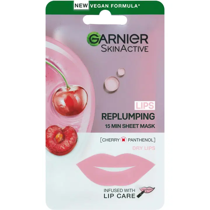 Garnier SkinActive Lips Replumping 15 Min Sheet Mask huulinaamio 5 g