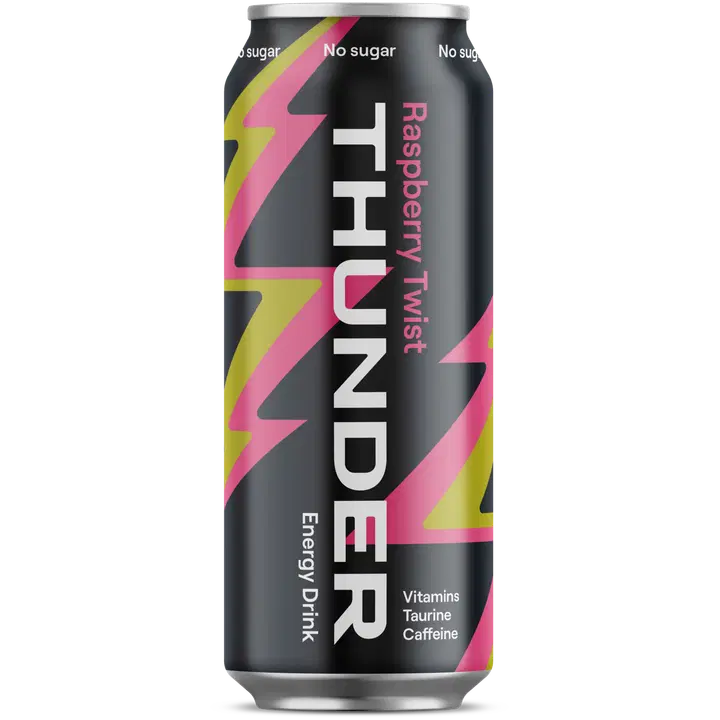 THUNDER ENERGY No Sugar Raspberry twist energiajuoma 500 ml