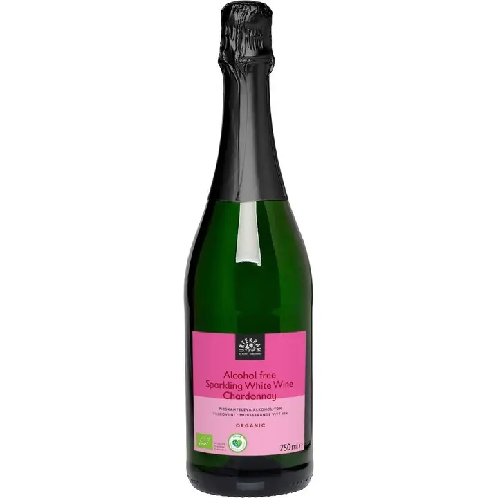 URTEKRAM Luomu Pirskahteleva Alkoholiton Valkoviini 750ml