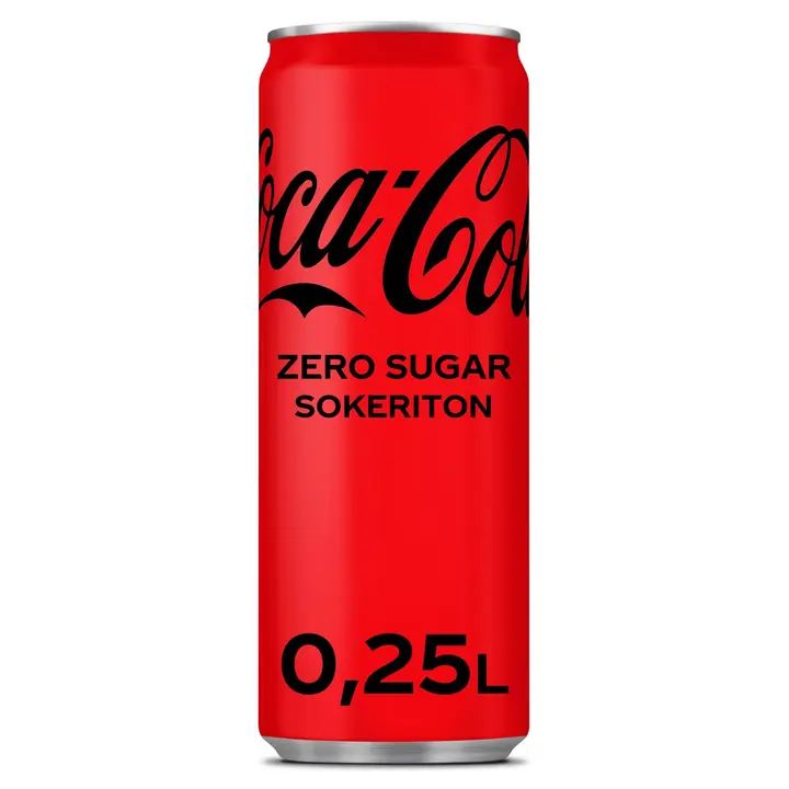 Coca-Cola Zero Sugar virvoitusjuoma tölkki 0,25 L
