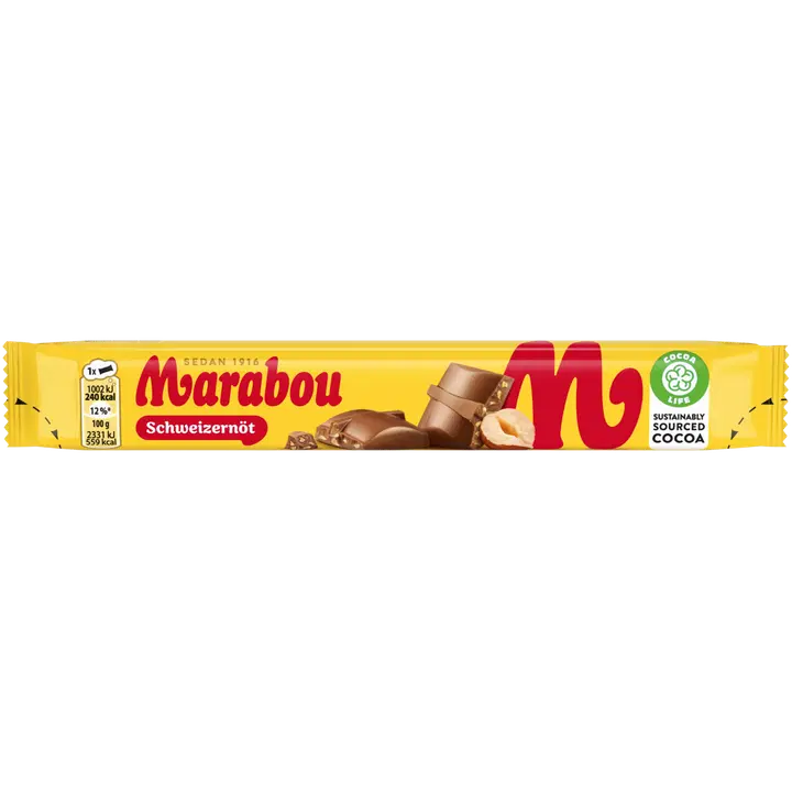 Marabou Schweizernöt suklaapatukka 43g