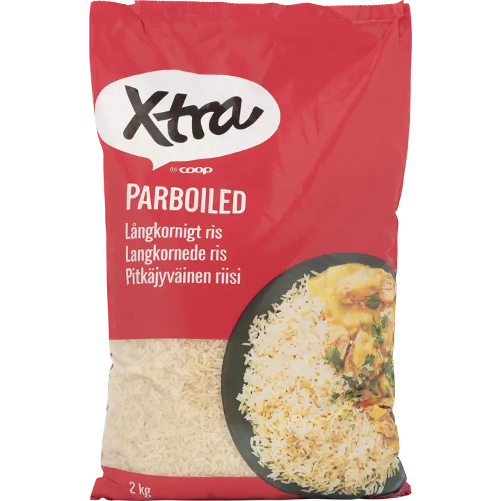 Xtra Parboiled pitkäjyväinen riisi 2 kg