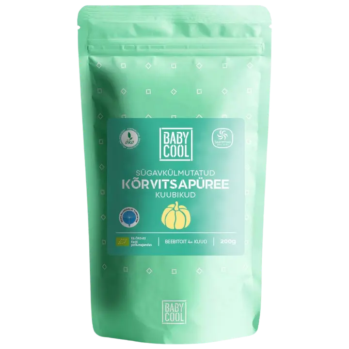 BabyCool Sügavkülmutatud Kõrvitsapüree Kuubikud 200 g