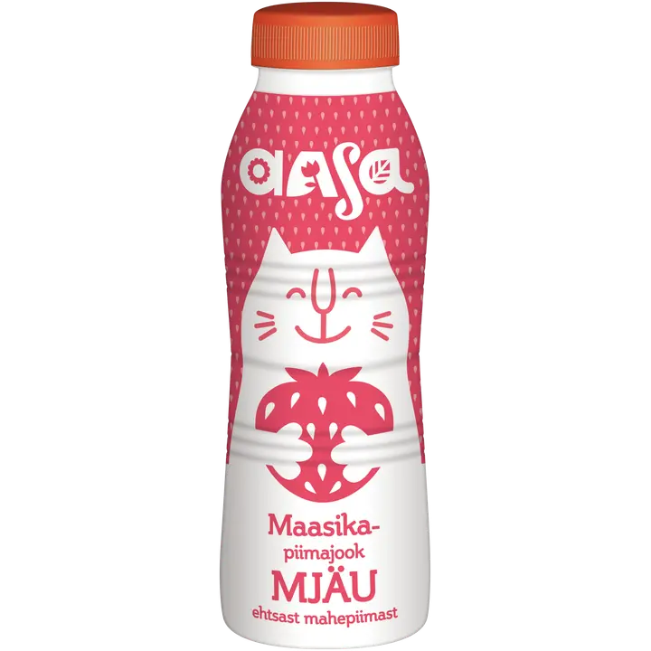 Aasa maasikamaitseline piimajook 2,3%, 450ml