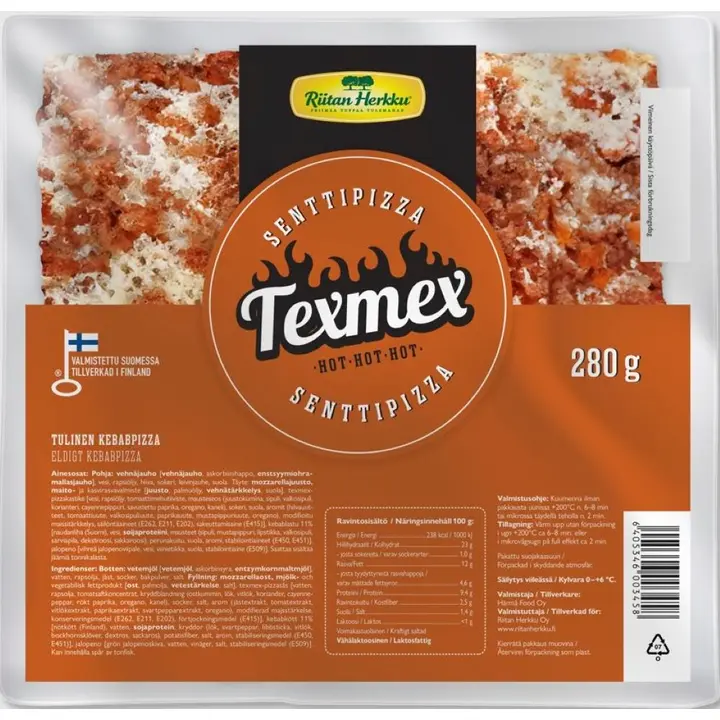Riitan Herkku Senttipizza Texmex 280g