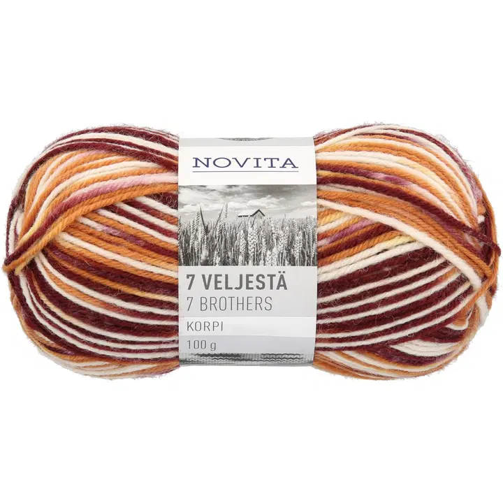 Novita garn 7 Veljestä Korpi 100g 829