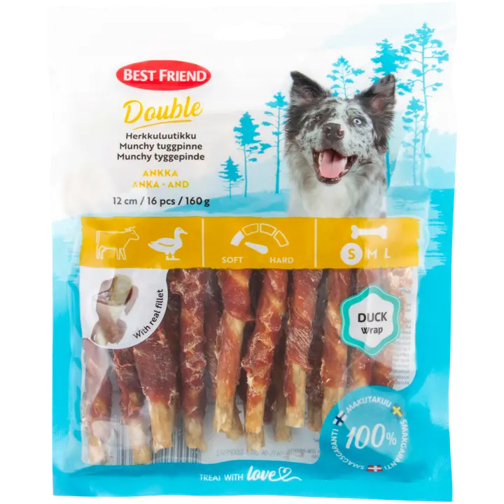 Best Friend Double herkkuluutikku ankka 12 cm 16 kpl 160 g