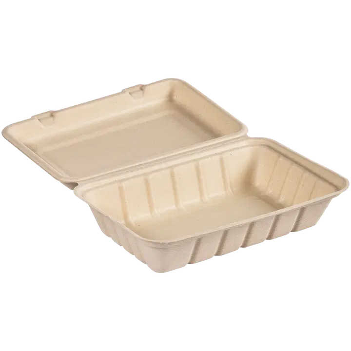 DUNI Ateriarasia 1-lok, ruskea, bagassia, 237 x 155 x 45 mm, 850 ml, 50 kpl/pkt