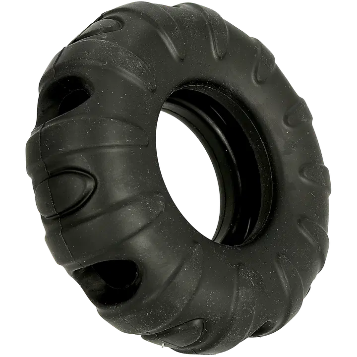 Dogman RoughPlay Koiranlelu Kumi rengas musta 11cm