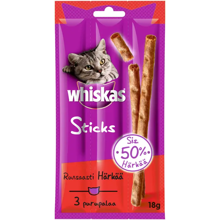 Whiskas Sticks Häränliha 3x6g