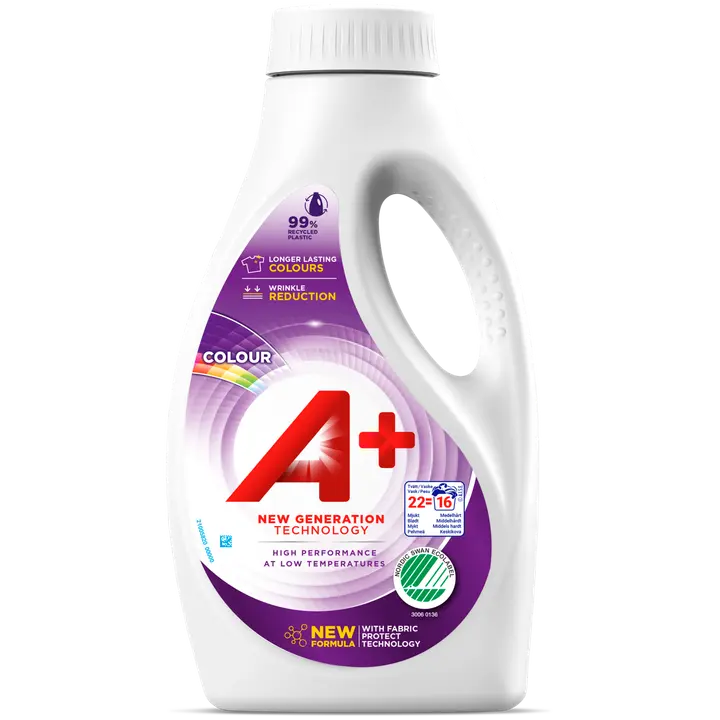 A+ 0.88L Color Joutsenmerkki pyykinpesuneste