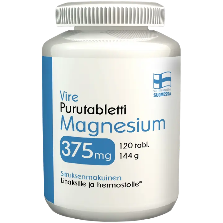 Vire Magnesiumvalmiste magnesium 375 mg purutabletti 120 tablettia / 144 g