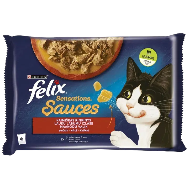 Felix kiisueine Sen liha kastmes 4x85g