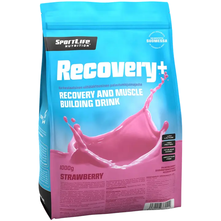 SportLife Nutrition Recovery+ 1000g mansikka palautusjuoma