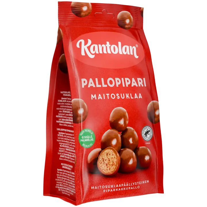 Kantolan Pallopipari maitosuklaa piparkakkupallo 150g