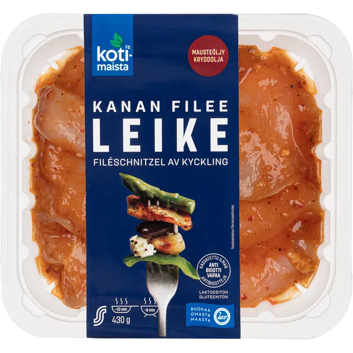 Kotimaista broilerin fileeleike mausteöljy 430g