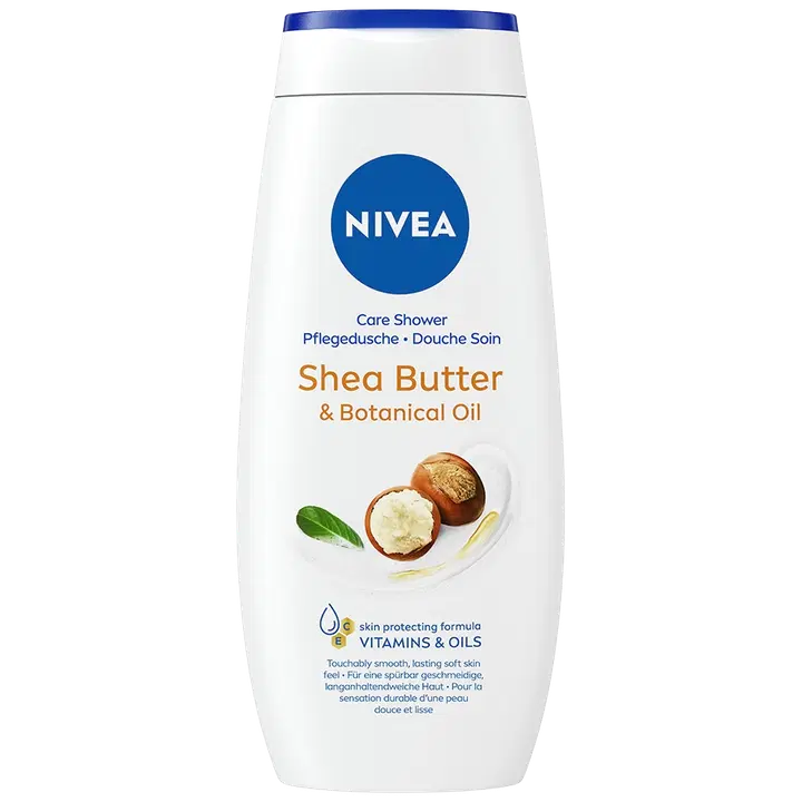 NIVEA 250ml Shea Butter & Botanical Oil Shower Gel -suihkusaippua