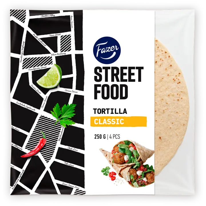 Fazer Street Food Classic tortilla 250g *
