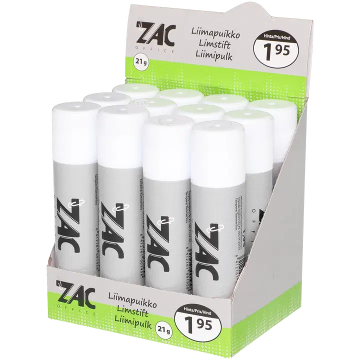 ZAC Liimapuikko 21 g display ovh 1,95