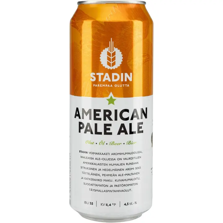 Stadin American Pale Ale 4,5% tlk Olut 0,5l