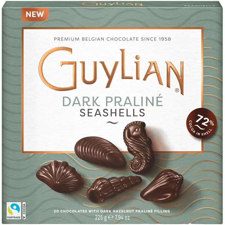 GuyLian Seashells tummat suklaakonvehdit 225g