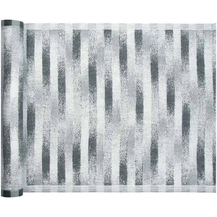 Lapuan Kankurit Hohto laudeliina 46x150cm valko-harmaa pellava-puuvilla