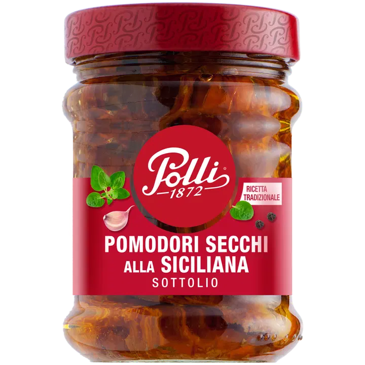 Polli päikesekuivatatud sitsiilia tomatid päevalilleõlis 285g