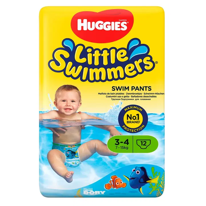Huggies Little Swimmers ujumispüksid 3-4, 7-15kg 12tk