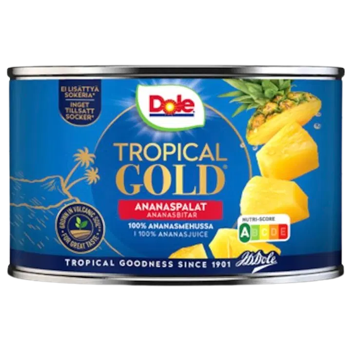 Dole ananassitükid omas mahlas 227/139 g