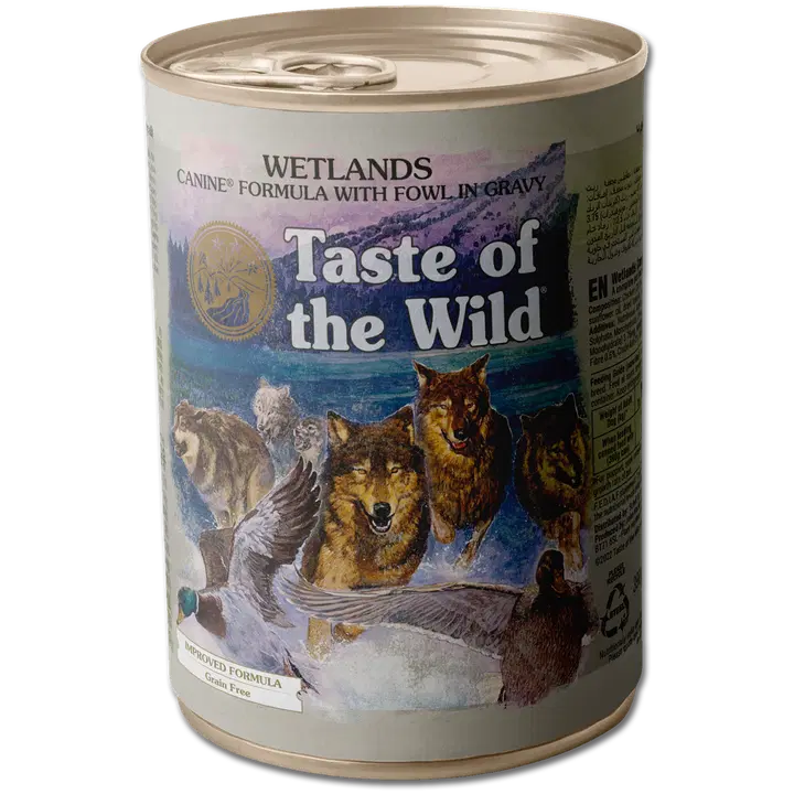 Taste of the Wild wetlands metslinnulihaga eile koertele 390g