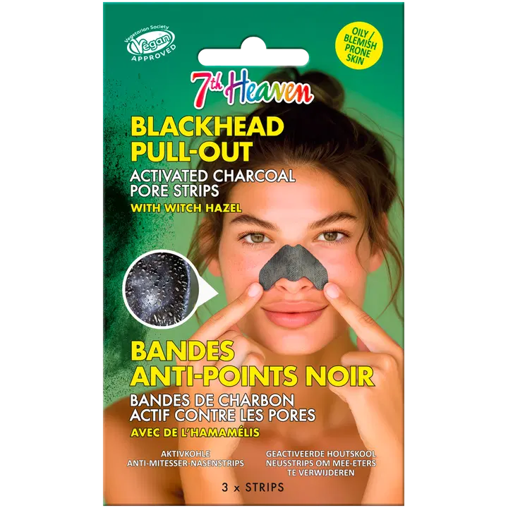 Ninapuhastusplaastrid Montage Jeunesse 7th Heaven 3tk aktiivsüsi