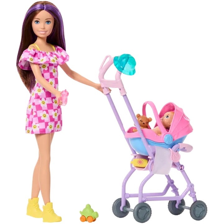 Barbie skipperi lapsehoidmise vanker