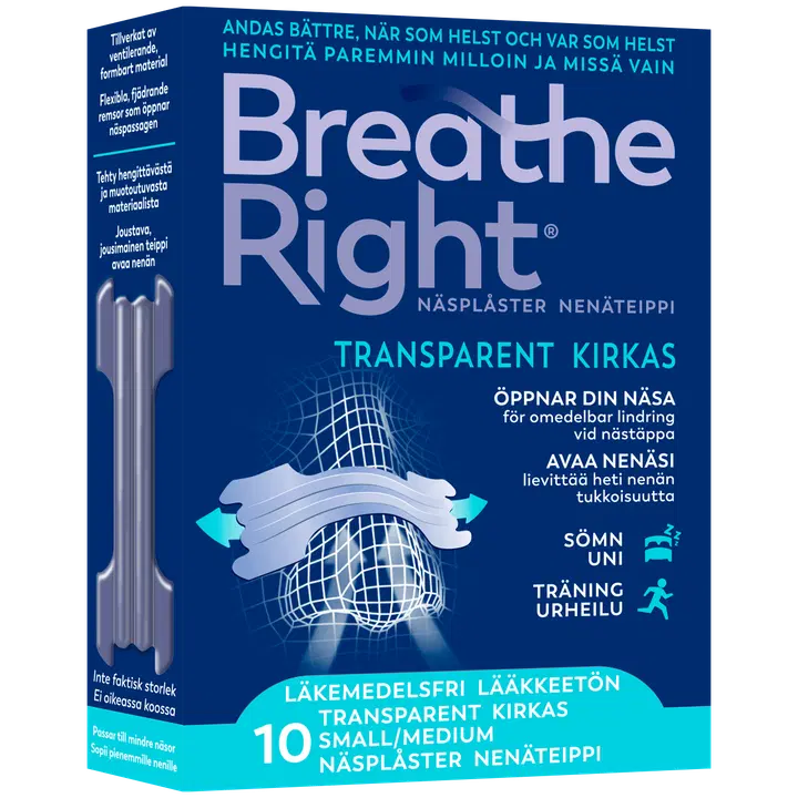 Breathe Right ninateip hingamiseks 10tk