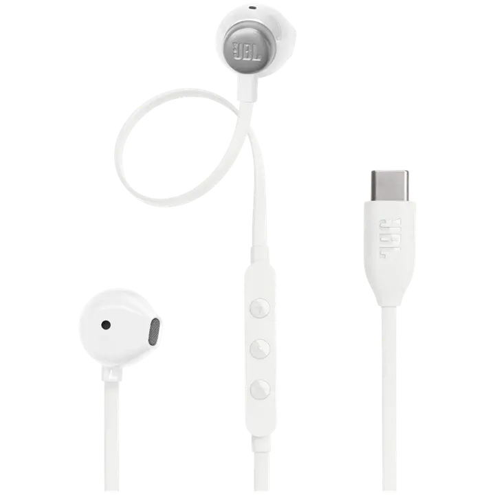 Nööpkõrvaklapid JBL Tune 305C valge