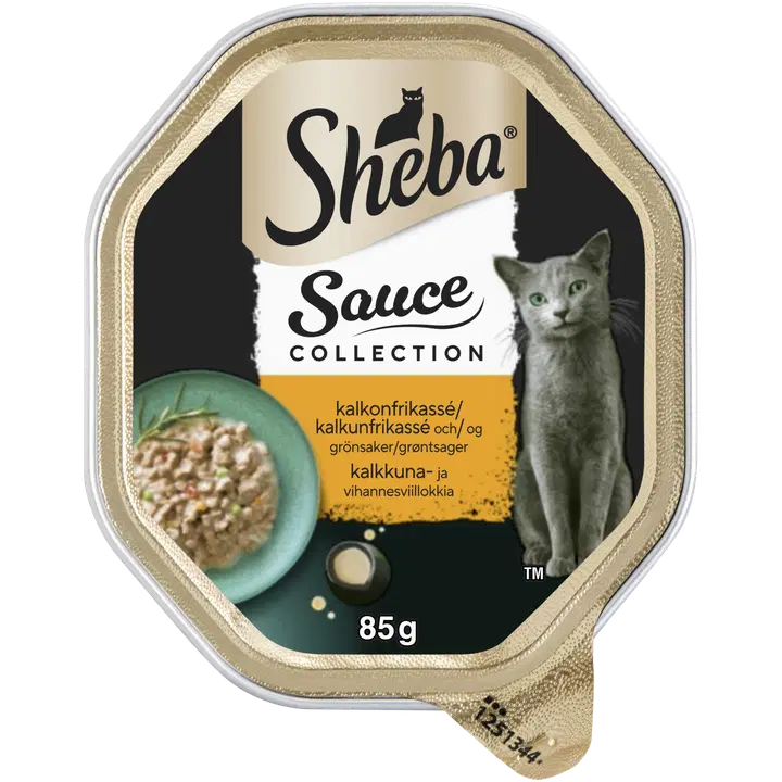 Sheba täissööt kassidele, kalkunilihapada 85 g