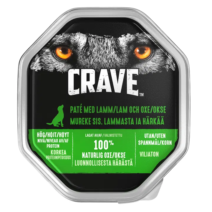 Crave koeratoit lamba ja veiselihaga 150g