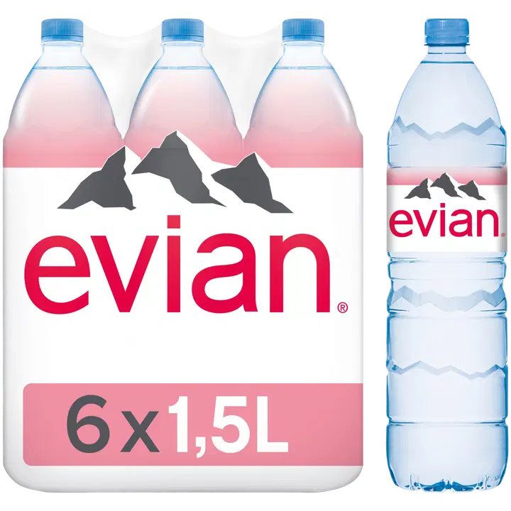 Evian mineraalvesi 6x1,5L