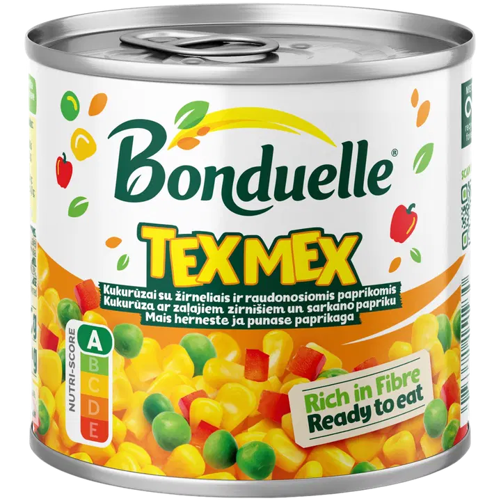 Bonduelle aedviljasegu mais, hernes, paprika 300/265 g