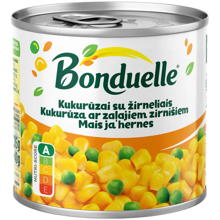 Bonduelle mais ja hernes 340/285 g