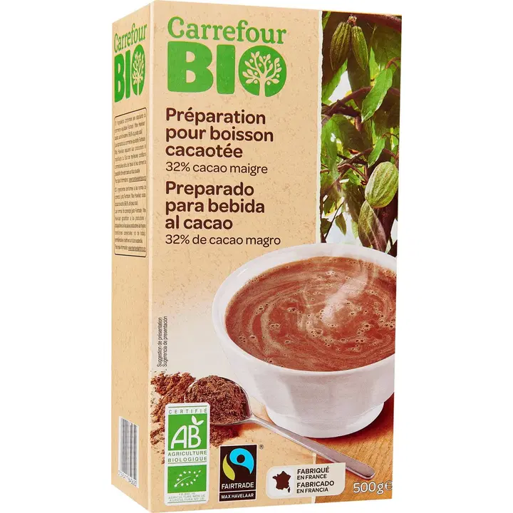 Carrefour Bio kakaojoogipulber 500g