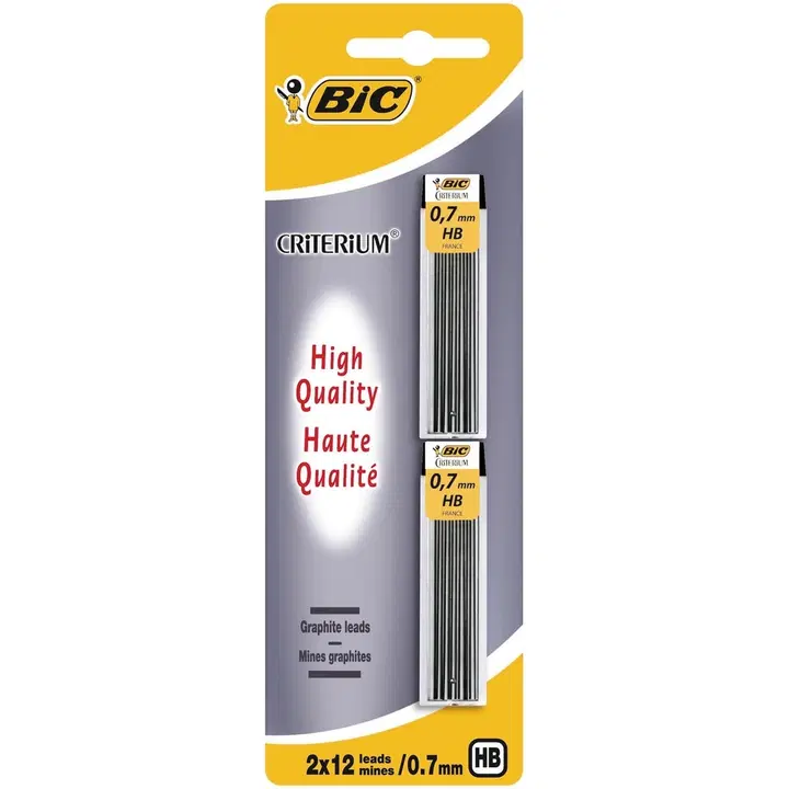 Pliiatsiterad bic 0,7mm