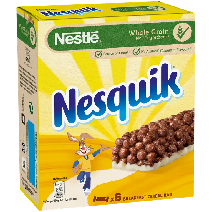 Nestlé nesquik teraviljabatoon 6x25 g