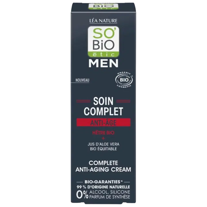 Vananemisvastane näokreem So Bio meeste 50ml