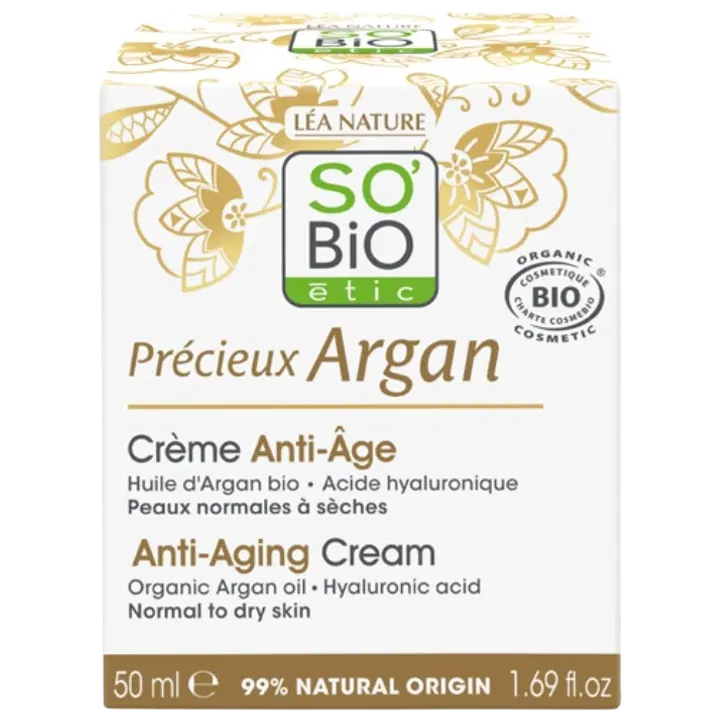 Vananemisvastane päevakreem So Bio Argan 50ml