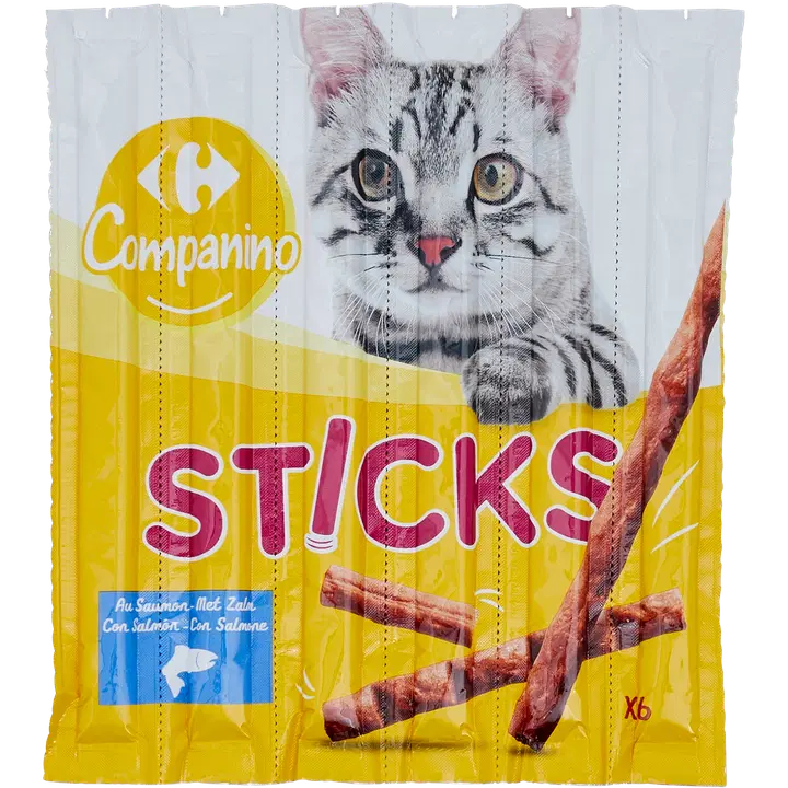 Carrefour närimispulgad kassidele lõhega 6*5g