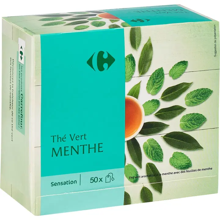 Carrefour Mint roheline tee 50x1,6g