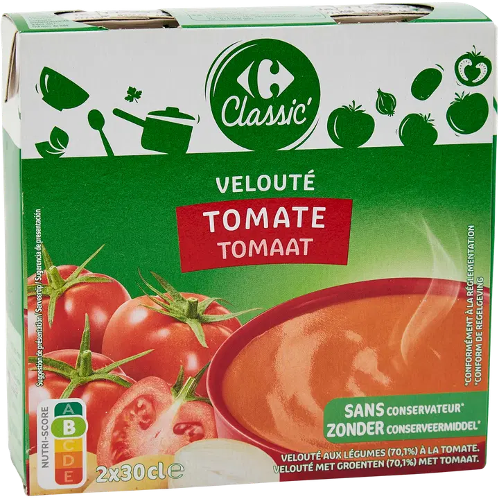 Carrefour tomatisupp, 600 ml (2 x 300 ml)
