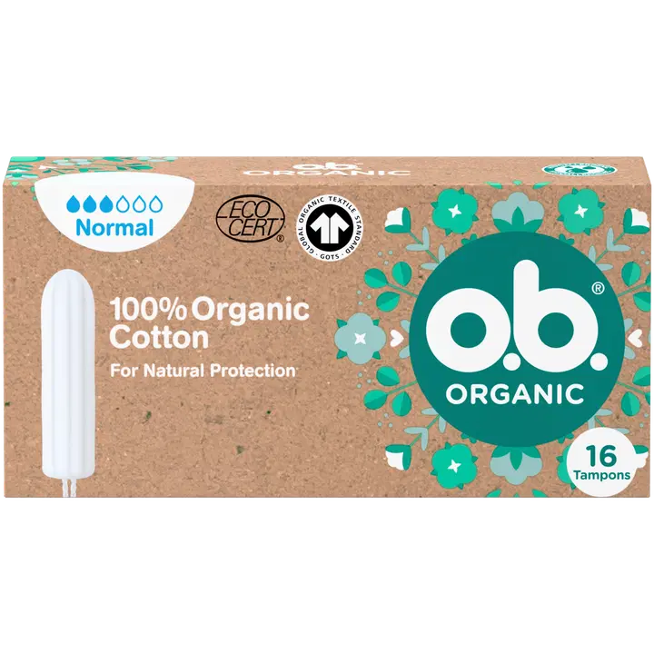 O.B. organic normal tampoon 16 tk